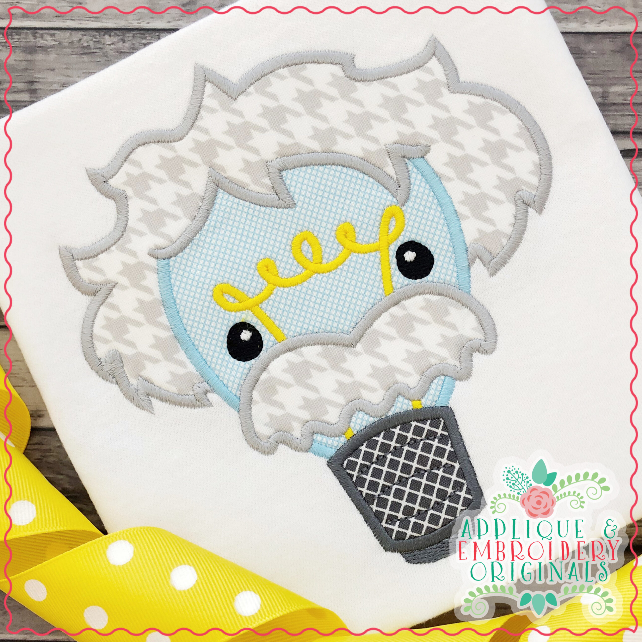 1891 Einstein Light Bulb Applique Design Applique & Embroidery Originals