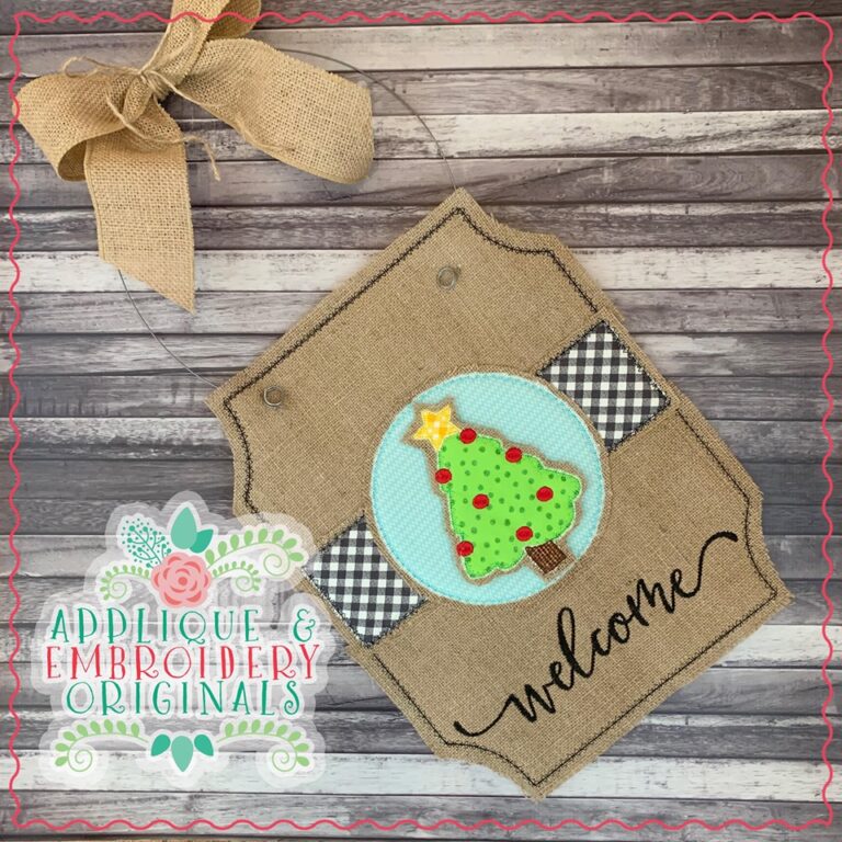 2086 Christmas Tree Interchangeable Tab Design Applique & Embroidery