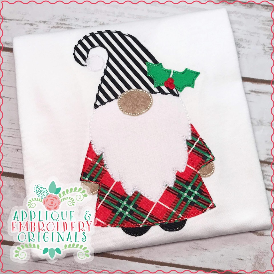 2178 Christmas Gnome AllInOne Applique Design Applique & Embroidery