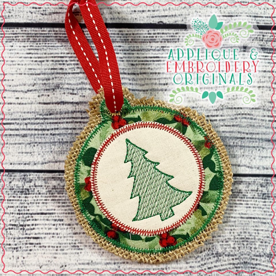 2206 Christmas Ornaments Set InTheHoop Designs Applique