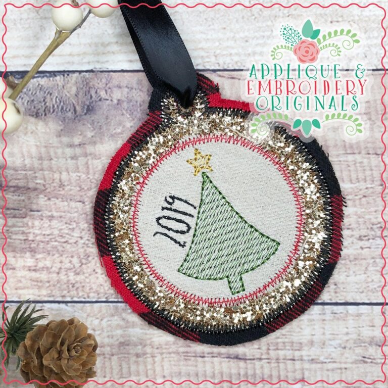 2206 Christmas Ornaments Set InTheHoop Designs Applique