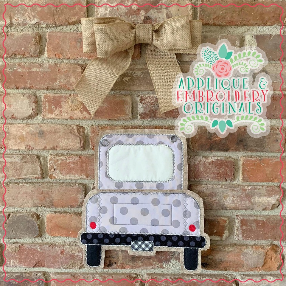 2481 Truck with Flower Tab Interchangeable Door Hanger Design