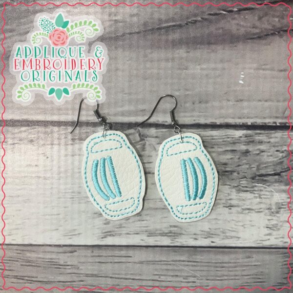 2579 Face Mask Earrings InTheHoop Design Applique & Embroidery