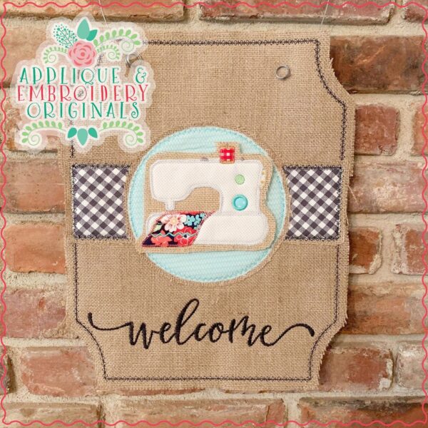 2715 Sewing Machine Tab Interchangeable Tab Design Applique