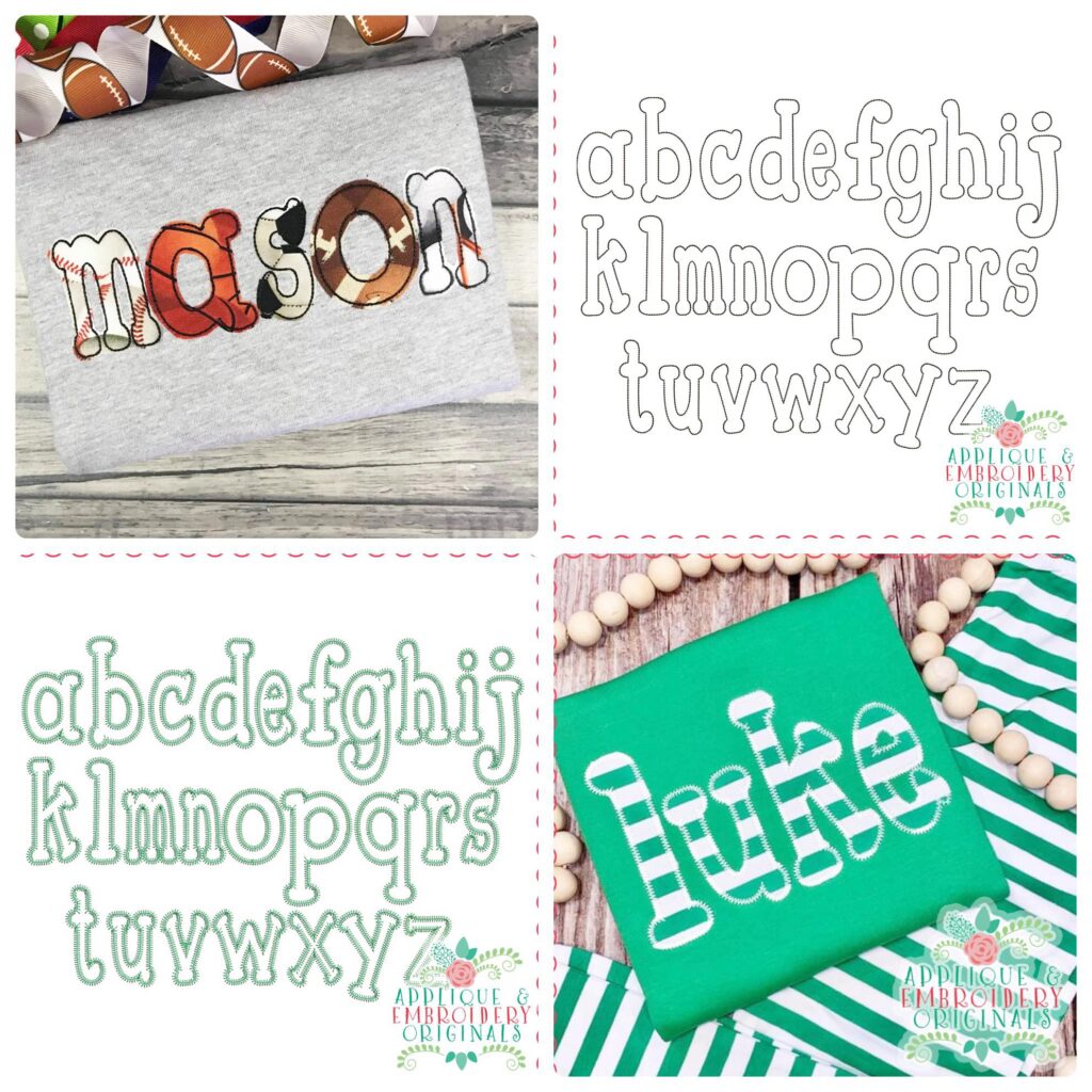 Fonts Archives Applique & Embroidery Originals